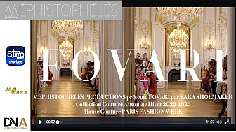 Tv Locale Paris - MÉPHISTOPHÉLÈS PRODUCTIONS présente FOVARI par YARA SHOEMAKER - Collection Couture Automne Hiver 2022 2023 - Haute Couture PARIS FASHION WEEK