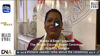 Tv Local Guadeloupe - ''Belles d'Âme'' presents The Bharat Gaurav Award Ceremony - Hon-Ble Senator Victoire Jasmin talks about the ceremony