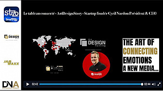 Tv Locale Paris - Le Temps des Banlieues présente Le tableau connecté - ArtDesignStory - Startup fondée Cyril Nardon Président & CEO