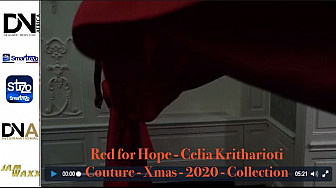 Tv Locale Paris - Red-for-Hope-Celia-Kritharioti-Couture-Xmas-2020-Collection
