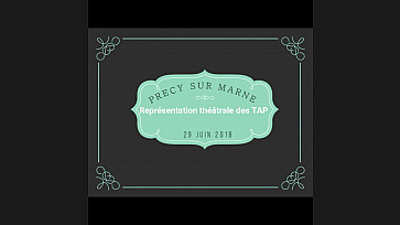 Le RIDEAU c'est refermé vendredi dernier sur les TAP de Précy d'une bien belle façon