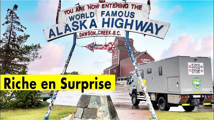 Acteurs-Locaux Les FUSOTISTES  80  au CANADA   -  Alaska Highway une prouesse d'ingénierie.