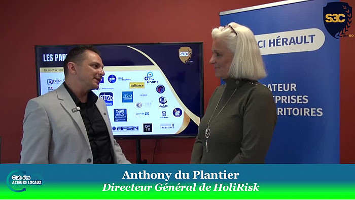 Salon cybersécurité S3C Montpellier - Anthony du Plantier dirigeant de HoliRisk partenaire et animateur de l'espace grand public les 13 et 14 mai 