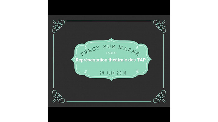 Le RIDEAU c'est refermé vendredi dernier sur les TAP de Précy d'une bien belle façon