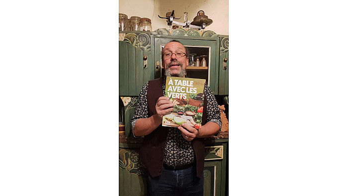 Benoît et le millas, "à table avec les verts". 