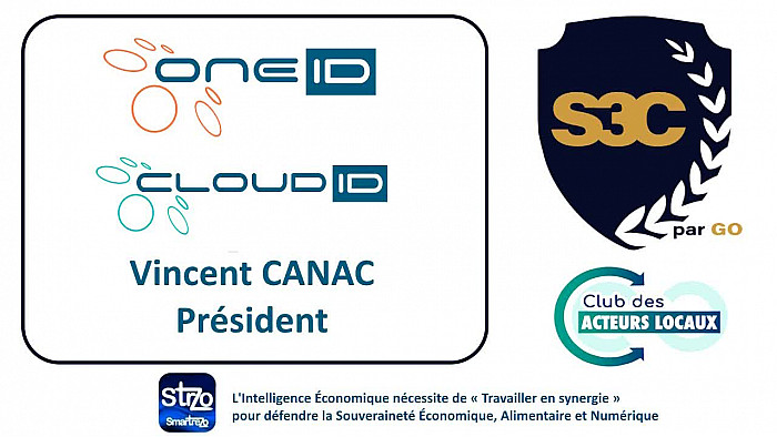 Salon S3C - Vincent CANAC, président de ONE ID - services informatique  et  cloud souverain, écoresponsable et engagé 