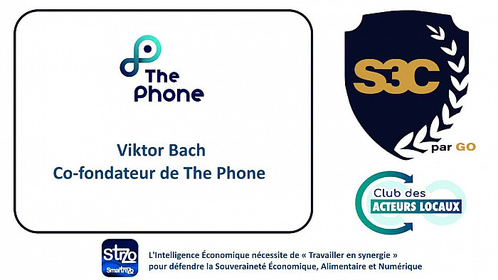 Viktor Bach, co-fondateur de The Phone, le smartphone conçu pour les plus jeunes sans accès à internet et aux réseaux sociaux. Salon S3C
