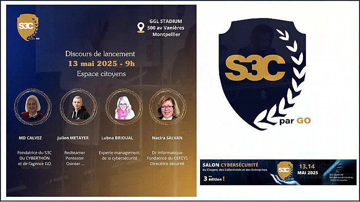 Salon S3C - Discours d'ouverture en présence de Marie-Dominique CALVEZ, Lubna BRIOUAL, Manon DUBIEN et Julien METAYER