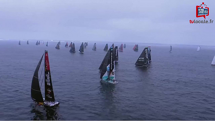 TV Locale Vendée - premiers témoignages après le Départ de la 10 édition du Vendée-Globe