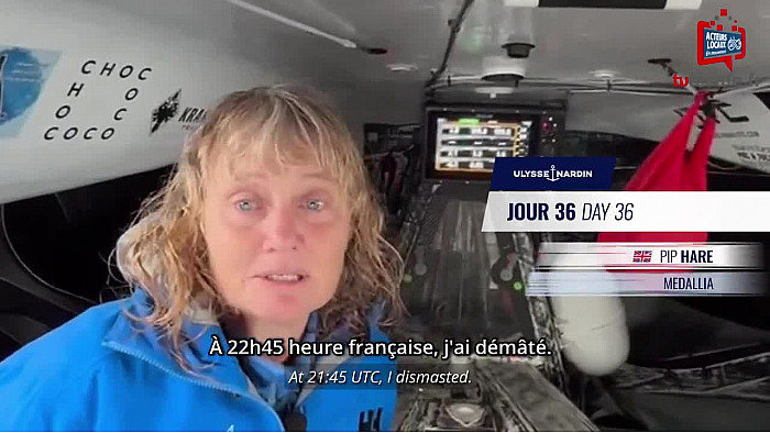 TV Locale Vendée  36éme journée du Vendée Globe 2024 - à mi-course Yoann Richomme est à moins de 10,8 milles de Charlie Dalin à 20h00 