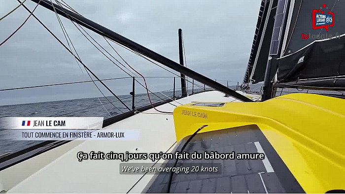 TV Locale Vendée  39éme journée du Vendée Globe 2024 - Charlie Dalin (MACIF Santé Prévoyance) a repris la tête de la course