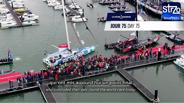 TV Locale Vendée 75éme journée du Vendée Globe 2024 - Arrivée du 4àme  Jérémie Beyou sur CHARAL et du 5ème Paul Meyat sur Biotherm
