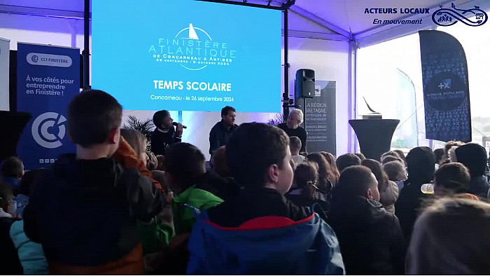 TV Locale des Acteurs Locaux du Finistère - des ecoles decouvrent la course au large FINISTÈRE ATLANTIQUE 2024