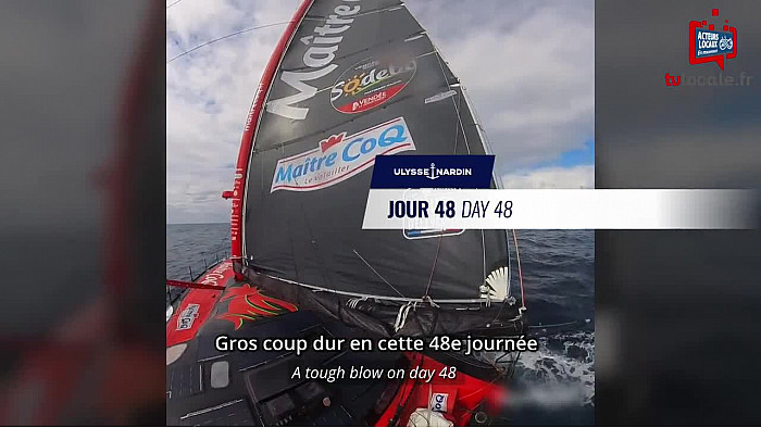 TV Locale Vendée  48éme journée du Vendée Globe 2024 - Avarie de système de barre pour Yannick Bestaven et pour d'autres FIN DU PACIFIQUE, DÉBUT DES CASSE-TÊTES