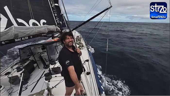 TV Locale Vendée 86éme journée du Vendée Globe 2024 - Violette DORANGE la benjamine annonce son arrivée entre dimanche soir prochain et lundi matin