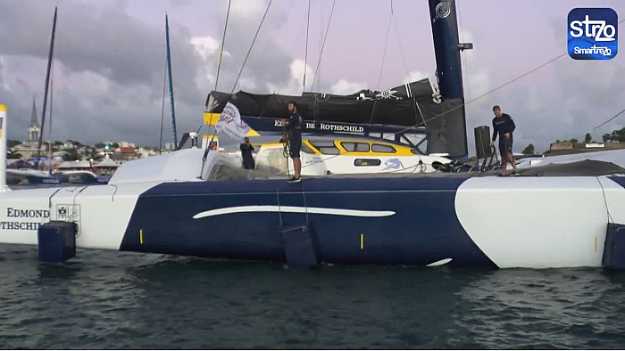 Transat Jacques Vabre 2023 - "Edmond de Rothschild" 3ème ULTIM à franchir la ligne d'arrivée à Fort-de-France