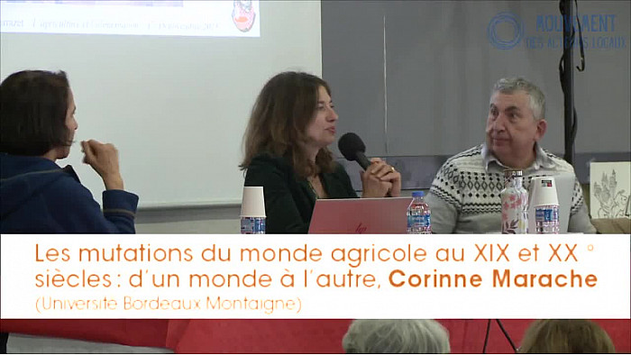 TV Locale Larrazet en Tarn-et-Garonne - Remarquable conférence de l'Historienne Corinne MARACHE sur la Mutations du Monde Agricole du XIXe au XXe siècle