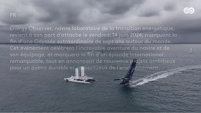 TV Locale Saint-Malo - Energy Observer, navire laboratoire de la transition énergétique, revient à son port d’attache
