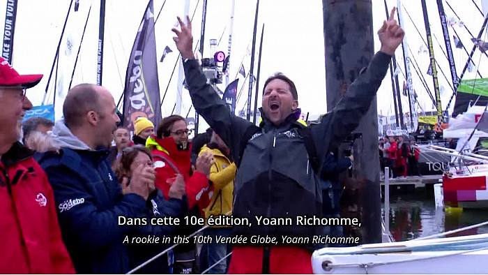 TV Locale Vendée - Yoann Richomme sur PAPREC ARKÉA deuxième de la 10ème édition du Vendée Globe 