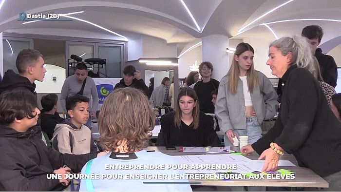 TV Locale Corse - Entreprendre pour apprendre : une journée pour enseigner l'entrepreneuriat aux élèves