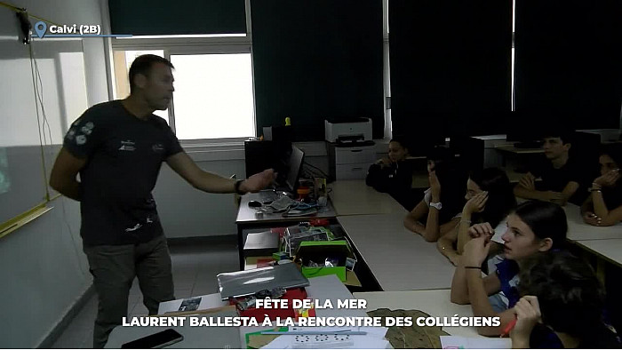 TV Locale Corse - Fête de la mer : Laurent Ballesta à la rencontre des collégiens