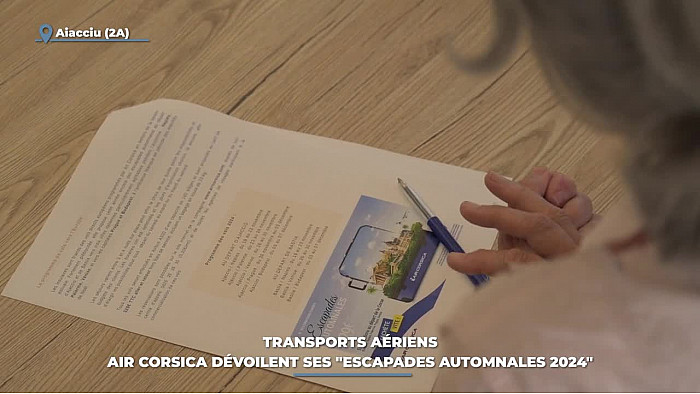 TV Locale Corse - Transports aériens : Air Corsica dévoile ses "Escapades automnales 2024"