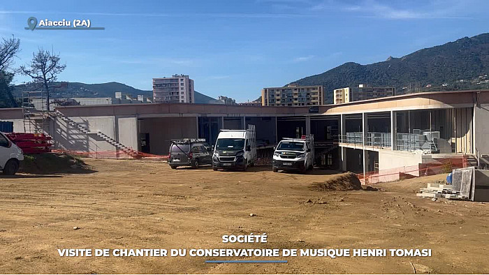 TV Locale Corse - Société : visite de chantier du conservatoire de musique Henri Tomasi