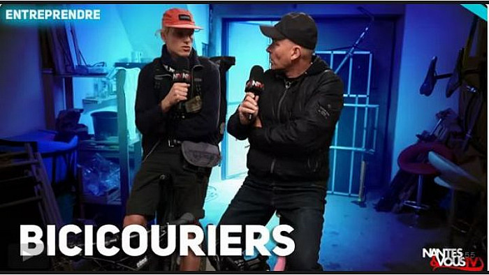 TV Locale Nantes - Bicicouriers - livraison en vélo