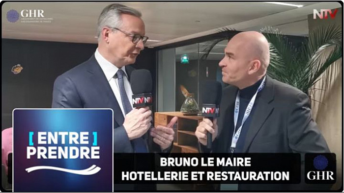 TV Locale NTV Paris - Catherine QUERARD prend la Présidence du GHR en présence de Bruno Le MAIRE ministre de l'économie