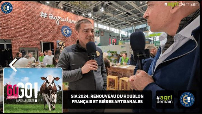 TV Locale NTV-Paris - à la 60e édition du SIA, Agridemain met en avant la vitalité de la filière houblon en France