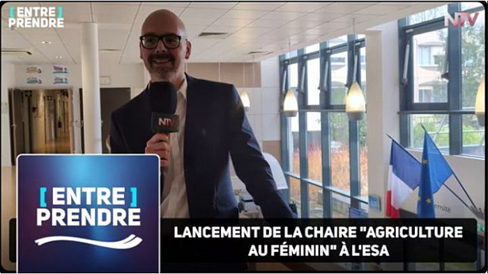 TV Locale Angers - l’ESA lance la Chaire "Agriculture au Féminin"