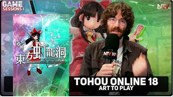 TV Locale Nantes - Damien a pu découvrir le jeu Touhou qu'il a découvert au salon "Art to play"