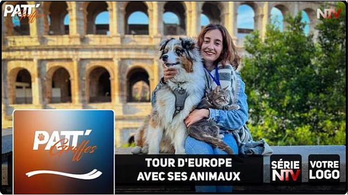 TV Locale Nantes - une émission "Patt'Griffes" avec Appoline et son Tour d’Europe avec ses animaux