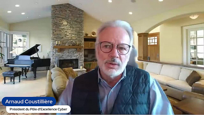 "Didier Testot" avec Arnaud Coustillière Président du Pôle d'Excellence Cyber : "Tous les DSI, quelle que soit leur structure, doivent réfléchir à comment ils vont faire évoluer l'architecture de leurs systèmes d'information"