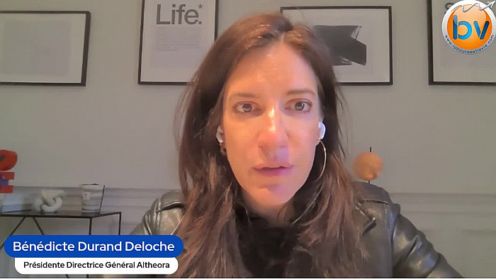 "Didier Testot Fondateur de LA BOURSE ET LA VIE TV" avec Bénédicte Durand Deloche Présidente Directrice Générale Altheora : "On continue à travailler sur notre performance opérationnelle".