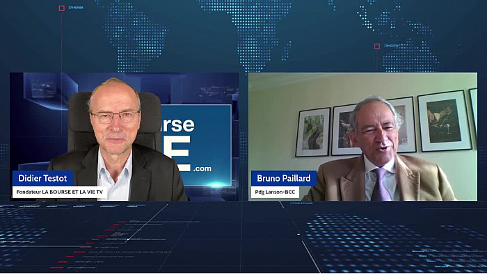 "Didier Testot avec " Bruno Paillard Pdg Lanson-BCC : "Je crois que la consommation de champagne va repartir".