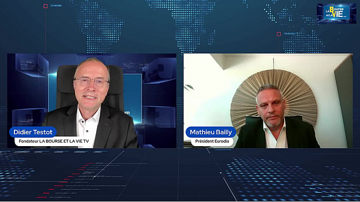 "Didier Testot Fondateur de LA BOURSE ET LA VIE TV" avec Mathieu Bailly Président Eurodia : "Eurodia connaît un développement significatif, notamment grâce au marché du lithium".