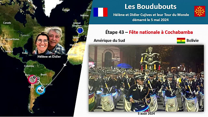 Acteurs-Locaux Paulhac "Les Boudubouts" 43ème étape Bolivie - Fête Nationale à Cochabamcha