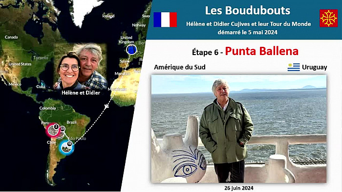 Acteurs-Locaux Paulhac "Les Boudubouts" 6ème étape en URUGUAY -  Premier spot à Punta Ballena