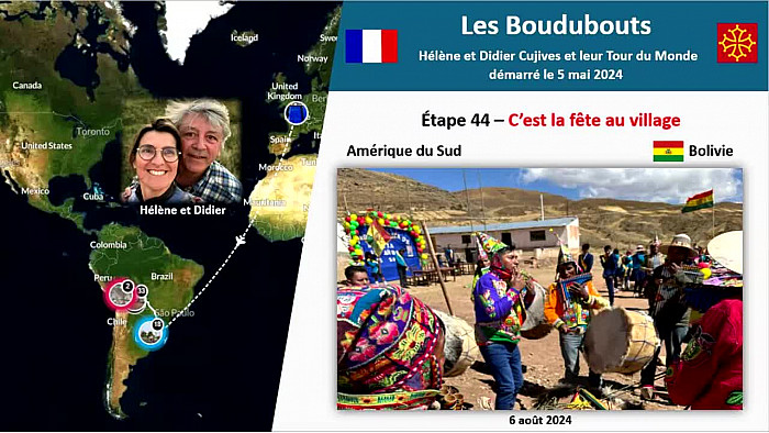 Acteurs-Locaux Paulhac "Les Boudubouts" 44ème étape Bolivie - Commémoration de l'Indépendance dans un village