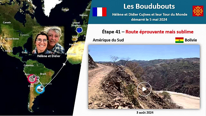 Acteurs-Locaux Paulhac "Les Boudubouts" 41ème étape BOLIVIE - route éprouvante mais sublime pour Torotoro