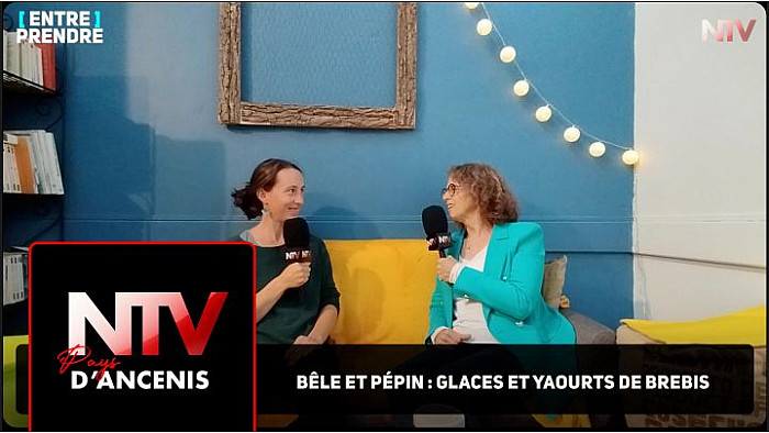 TV Locale Ancenis - Marjolaine Huguet nous parle de la ferme "Bêle et Pépin" et ses Glaces et Yaourts de Brebis