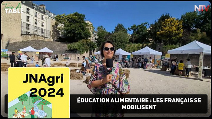 TV Locale Paris - aux JNA2024 l'Éducation alimentaire est un sujet qui mobilise les Français.