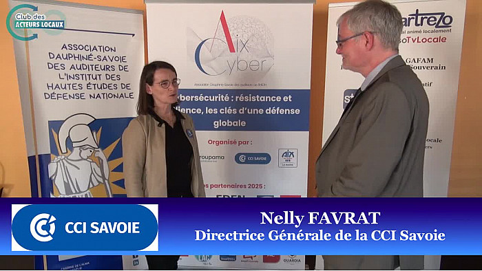 CyberAix 2025 - Cybersécurité des entreprises avec Nelly Favrat Directrice Générale de la CCI Savoie