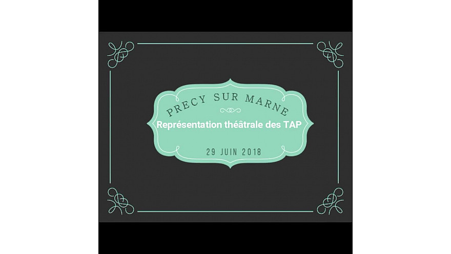 Le 'RIDEAU' s'est refermé vendredi dernier sur les TAP de Précy d'une bien belle façon