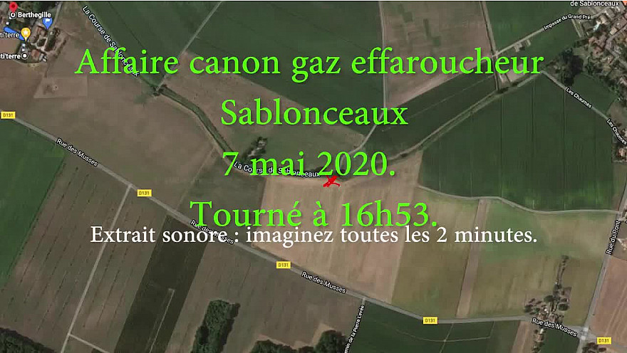 l'affaire du canon à gaz de Sablonceaux