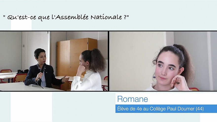 Romane, 13 ans, rencontre de la Députée Sarah El Haîry @députée @collége @institution @leprojetmédiavisuel @sarahelhairy