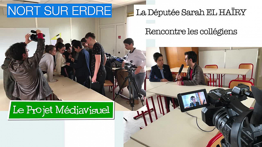 Les collégiens rencontrent Mme La Députée @villedenortsurerdre @ministèredelaculture @collége