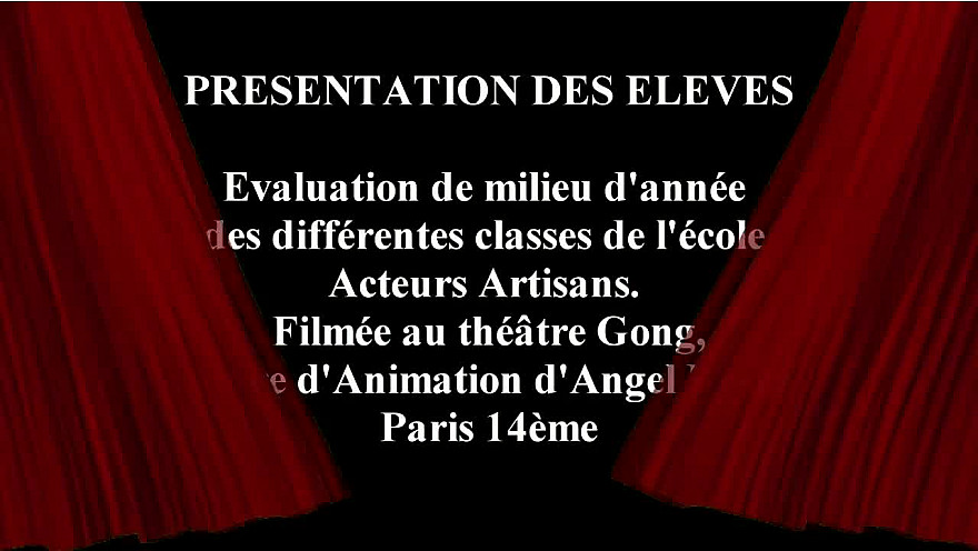 École Acteurs Artisans : Classe d’Elodie Chanut et de Françoise Viallon