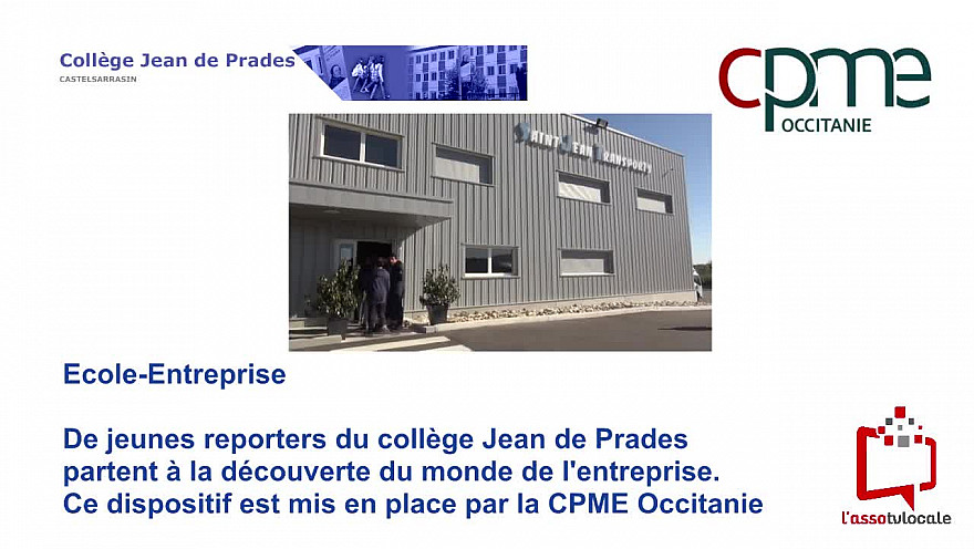 @CPMEoccitanie - des Jeunes du collège Jean de Prades de Castelsarrasin visitent Saint Jean Transports à Montbartier - 82